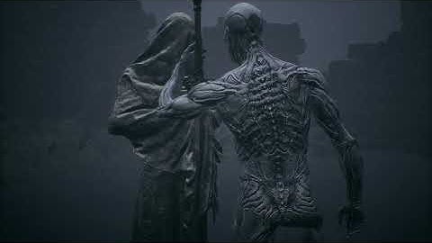 Mortal Shell - Prologue: Examine Statue Cutscene: Hallowed Sword Harden While Attacking PS4 (2020)