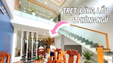 Mẫu Nhà Hai Tầng + Gác Lửng Hiện Đại 80M2 Xây Tại Long An | Nhà Đẹp