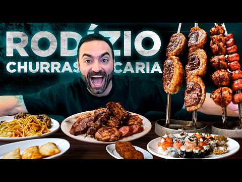 Devouring EVERYTHING at the BEST STEAKHOUSE in RECIFE!!