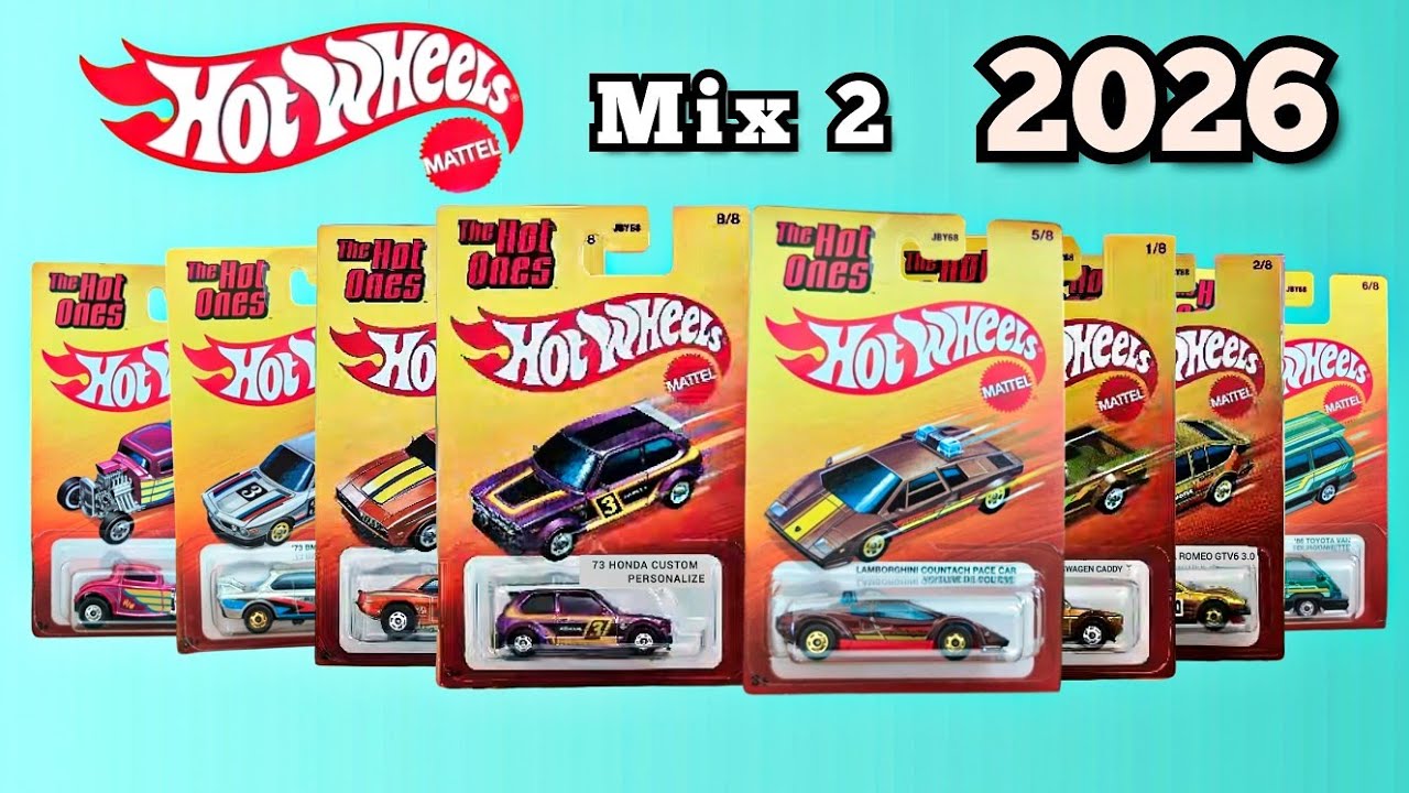 Hot Wheels 2026 The Hot Ones Mix 2 - YouTube