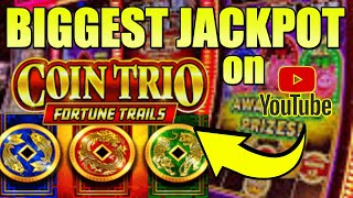 BIGGEST JACKPOT EVER FOR COIN TRIO SLOT MACHINE ON YOUTUBE!!! screenshot 4