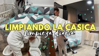 ✨LIMPIEZA DE LA CASA✨ Limpiando una casa en obras ⚠️ sin suelo ‼️