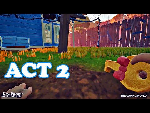 Hello Neighbor Act 2 Speedrun Walkthrough Key Escape Youtube - hello neighbor roblox act 2 crowbar escape gameplay walkthrough