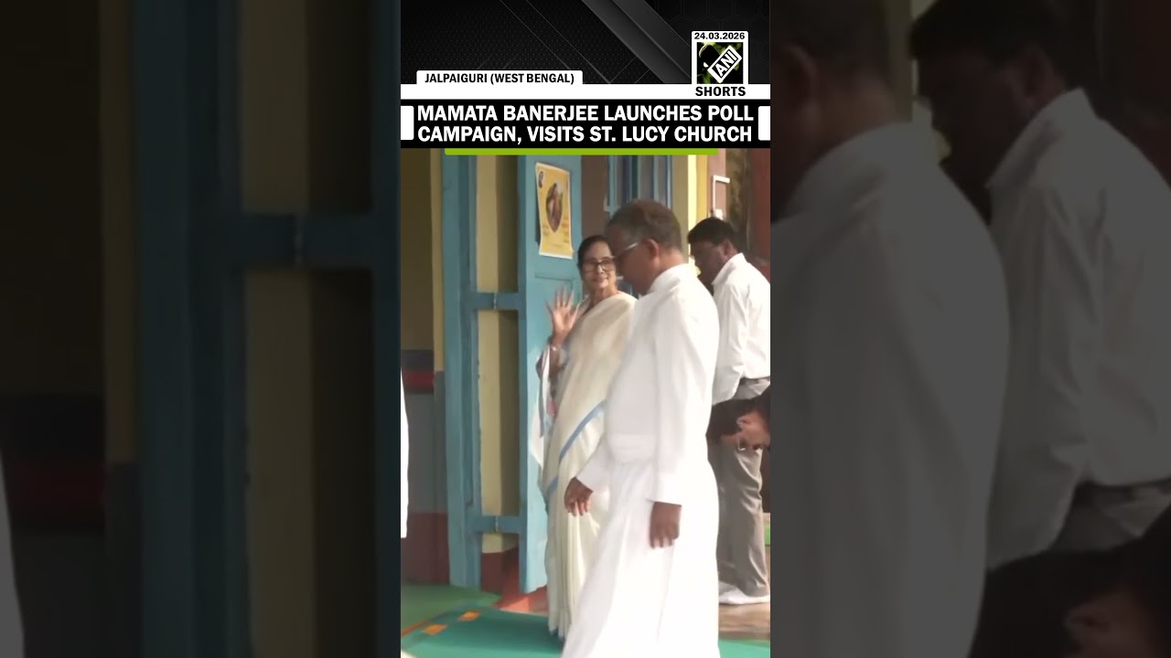 CM Mamata launches election campaign, visits St. Lucy church in Jalpaiguri | WB Assembly Polls