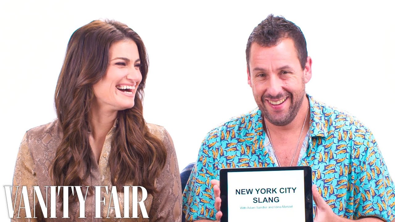 Adam Sandler & Idina Menzel Teach You New York Slang 