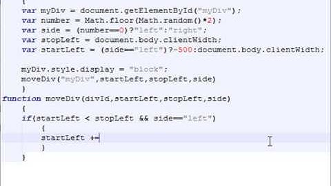 Javascript: Scrolling div