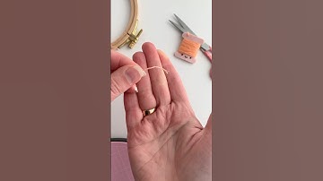 Which method do you use to tie a knot? #embroidery