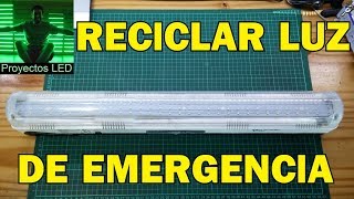 Reciclar luz de emergencia