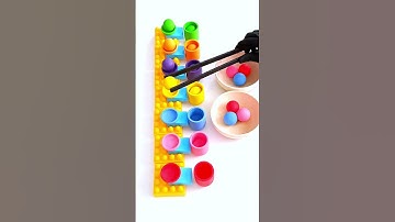 Color Sorter ASMR! Wooden Balls Reverse and Colorful Cups/#Satisfying #woodenballs #marbleballs