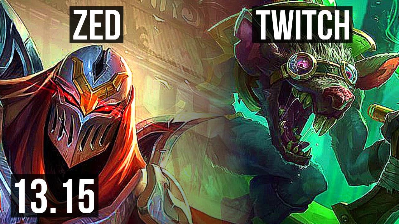 ZED vs TWITCH (MID) | 1.3M mastery, 18/5/14, 300+ games, Dominating ...