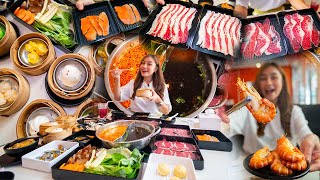 ဒင်းဆမ်းနဲ့ဟော့ပေါ့ Premiumဘူဖေး-559Baht All-You-Can-Eat Dim Sum & Hot Pot Buffet in Bangkok