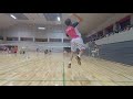 バドミントン シングルス試合 ハイライト1/badminton singles game highlight nice angle1