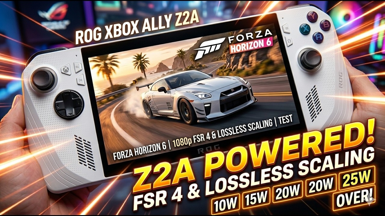 Asus ROG Xbox Ally Z2A | Forza Horizon 6 1080p FSR 4 & Lossless