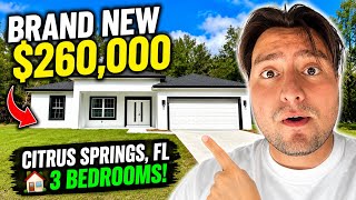 260 000 New Construction Home Tour in Citrus Springs FL
