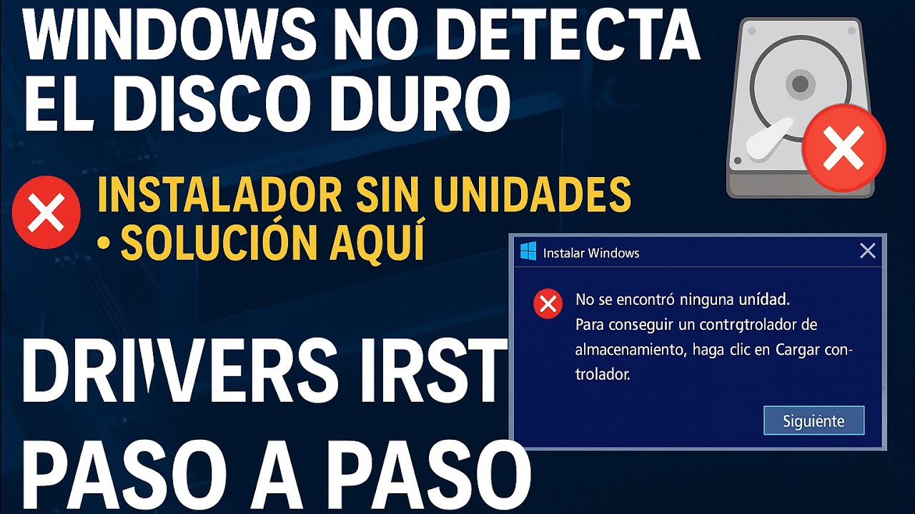 Irst Window 💻 ¿No Detecta el Disco Duro al Instalar Windows? ¡Solución con Drivers ...