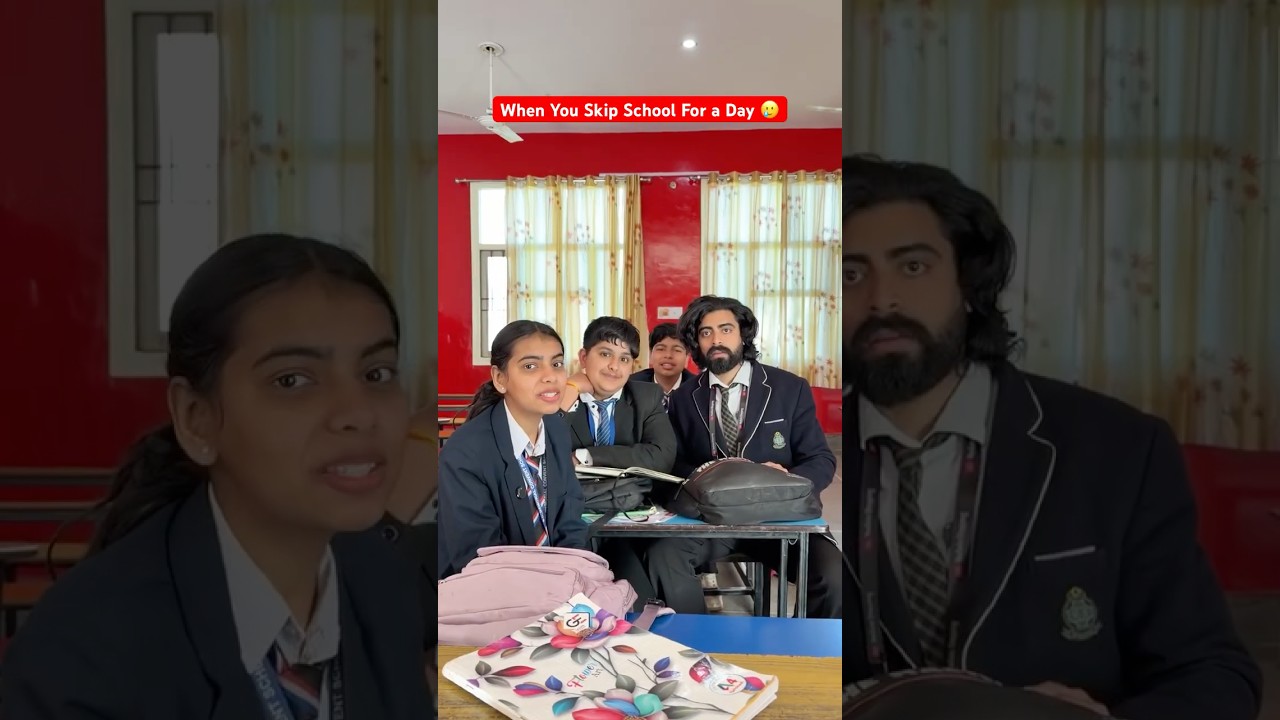 When You Skip School For a Day 🥲 