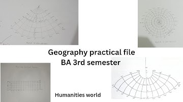 Geography practical file part 1 BA 3rd semester DDU Gorakhpur University #humanitiesworld #ddu  