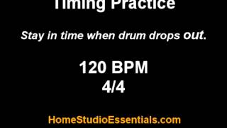 120 BPM: Drum Loop To Practice Musical Timing