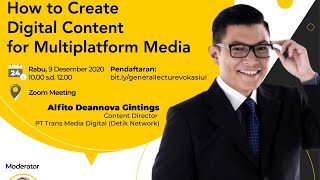 General Lecture: How to Create Digital Content for Multiplatform Media screenshot 4