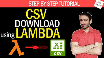How to Download and Process a CSV File with AWS Lambda (using Python) | Step by Step Tutorial