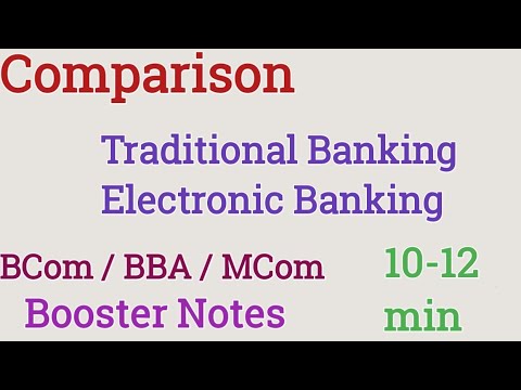 Traditional Banking and E Banking | Difference between Online Banking ...