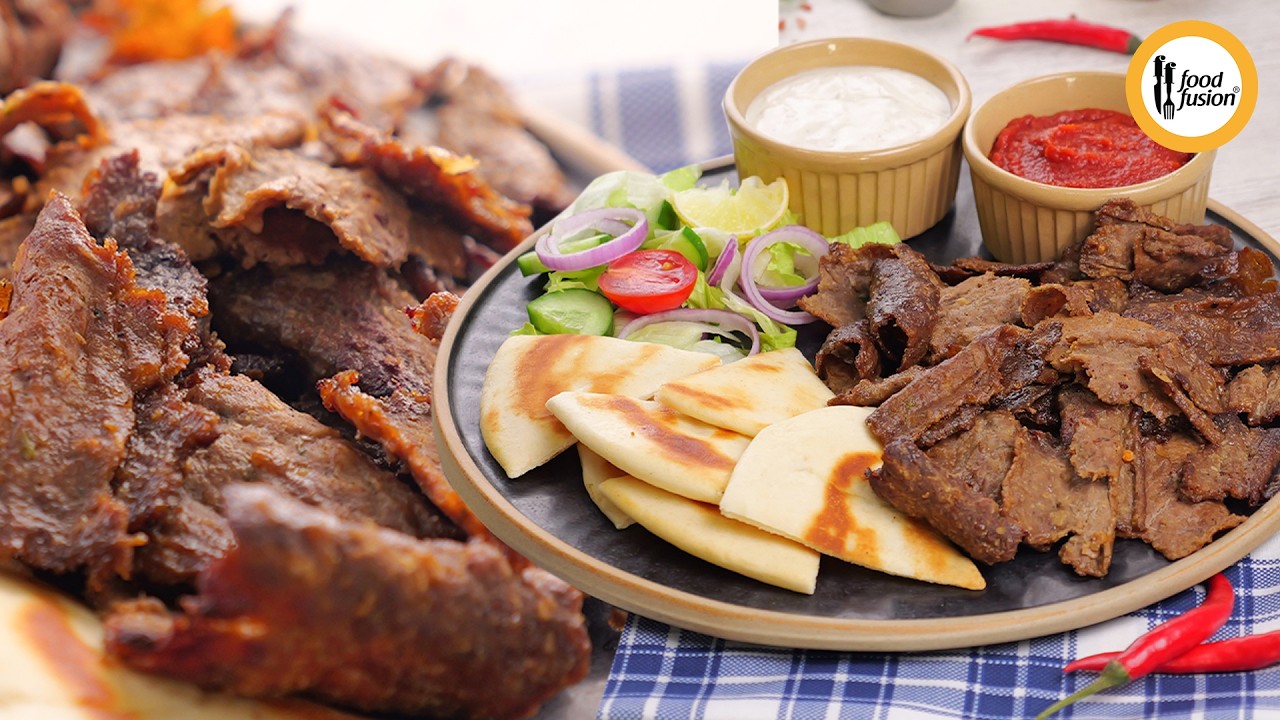 Viral Turkish Doner Kebab Recipe By Food Fusion - YouTube