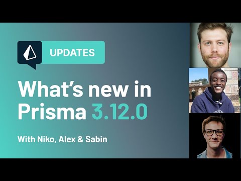 What's new in Prisma (v3.12.0)
