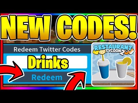 All New Secret Op Working Codes Drinks Update Roblox Restaurant Tycoon 2 Drinks Youtube - roblox restaurant tycoon 2 drinks