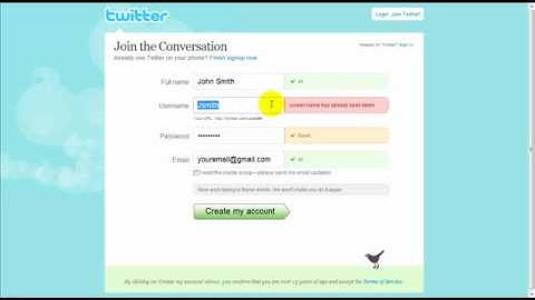 How to set up a twitter account Video Tutorial