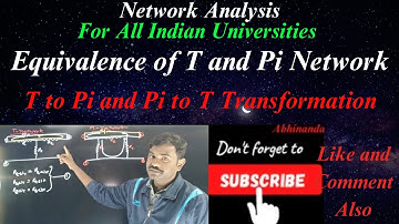 Equivalence of T and Pi network # T to Pi and Pi to T Transformation# Short trick For Conversion.