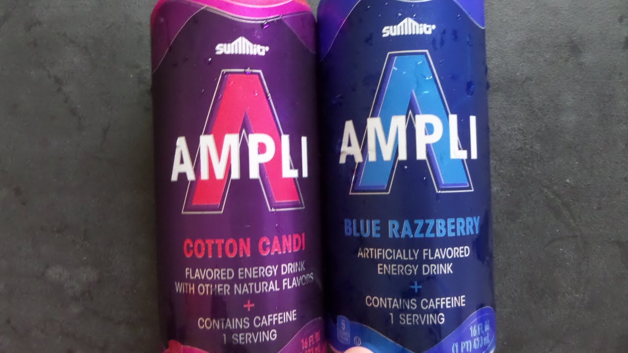 Does Aldi Sale The Best Energy Drinks? Aldi Ampli Cotton Candy and Blue