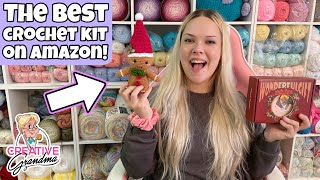The BEST crochet Kit on Amazon! Unboxing & More! What Did Grandma Order?