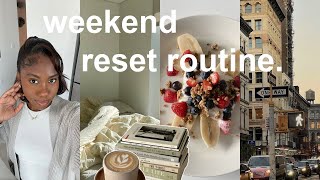 MY WINTER WEEKEND RESET ROUTINE ☁️ deep cleaning my apartment, organizing &amp; new reads