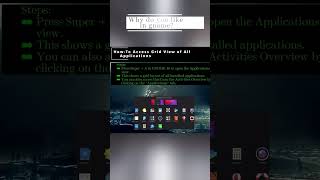 🐧 Gnome How To Access Grid View of All Applications 🐧 #Shorts #KGROSShorts #howToGnome