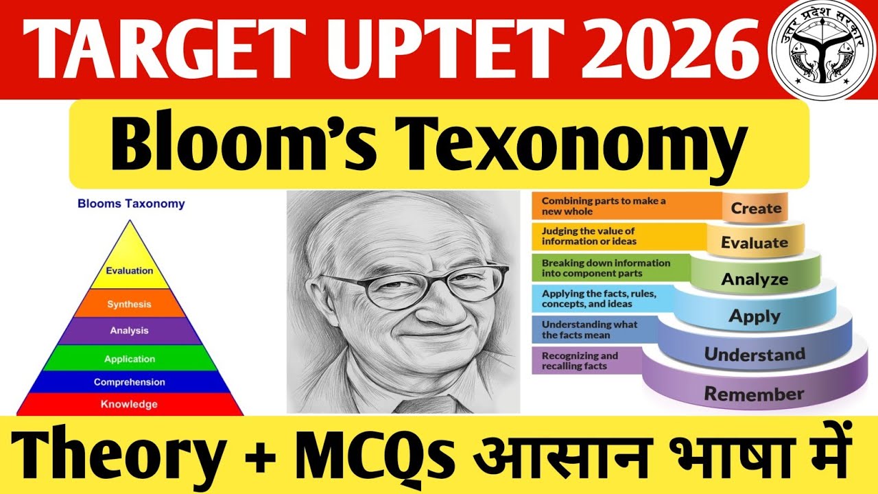 UPTET 2026 CDP | Bloom's Texonomy And Domains of Learning | ब्लूम का सिद्धांत | By Ajeet Singh