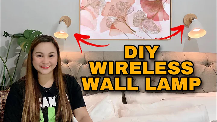 DIY WIRELESS WALL LAMP l Space Saver Lighting Hack l Easy Step tutorial l Heartjem Vlogs