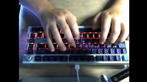 GMMK Pro typing test with Tangies