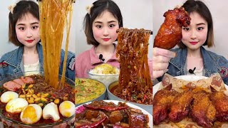 ASMR Eating Spicy Noodles Big Bites | Chinese Spicy Food ASMR 중국먹방 | 중국국수먹방 | ASMR Eating Video