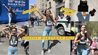 Boston Marathon 2022! New Marathon PR, weekend vlog, race day, city life, carb loading, and more.