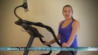 HD TabletTail ~ MonkeyTail • Setting up on an Exercise Machine