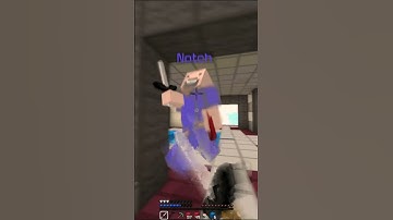I clipped notch [BlocksMC] #minecraft #minemen #pvp #combo #hacker #bedwars #gaming #hit #cheat #yt
