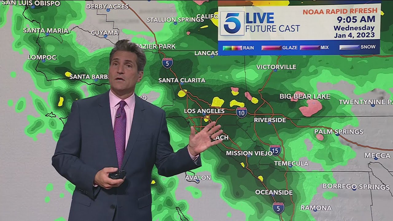 Overnight showers give SoCal a taste of what's to come - YouTube