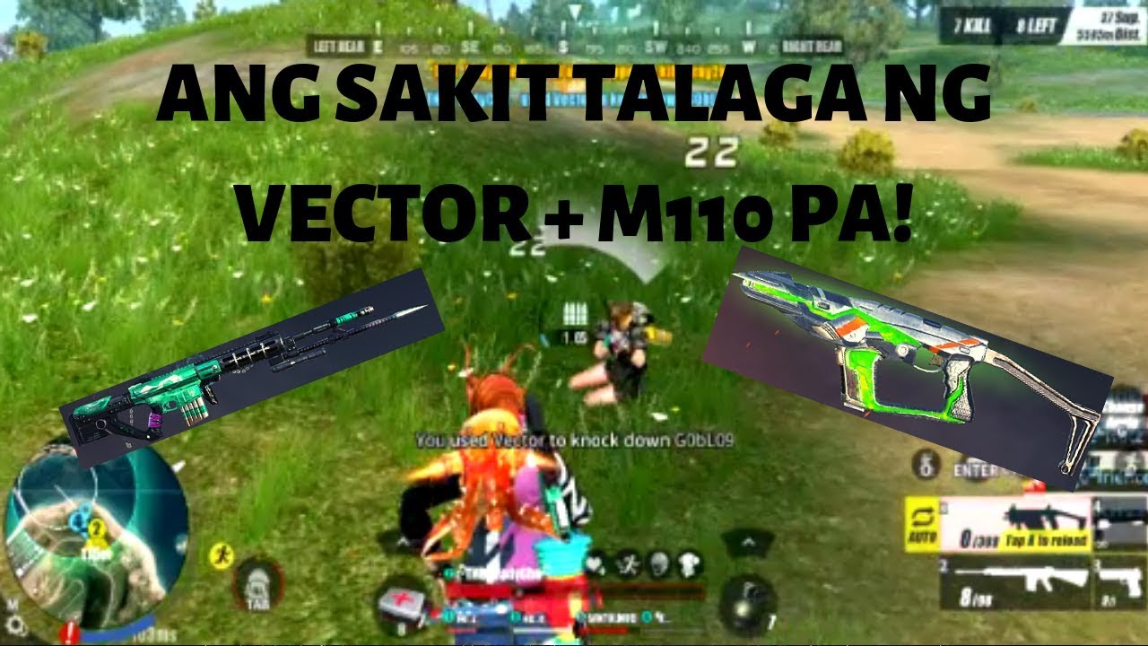 ANG SAKIT TALAGA NG VECTOR + M110 PA!(RULES OF SURVIVAL)