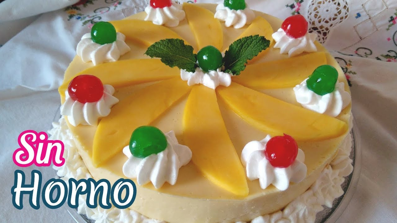 Cómo hacer Cheesecake de mango cremoso | El Dulce Paladar - YouTube