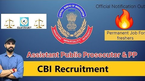 📢 CBI APP & PP Vacancy 2025: Eligibility, Syllabus & Pattern by The Legal Science