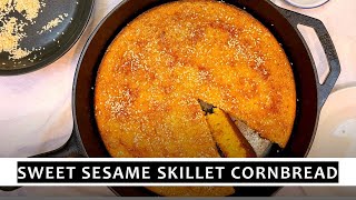 Sweet Sesame Skillet Cornbread: A Southern Classic with an Asian Twist! #healthy #easy by Robin & Willow Delicious Living 43 views 2 months ago 3 minutes, 18 seconds