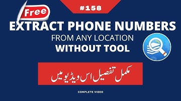How to Extract Phone Numbers of Any Niche From Any Location Hindi/Urdu