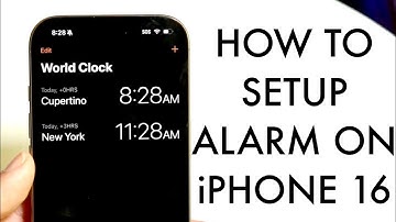 How To Setup Alarm On iPhone 16/iPhone 16 Pro!