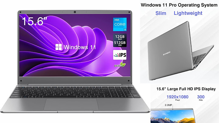 Windows 11 Laptop, EcoHero 15 6 inches FHD (1920 x 1080) IPS Display, Intel Core i3-5005U Laptop