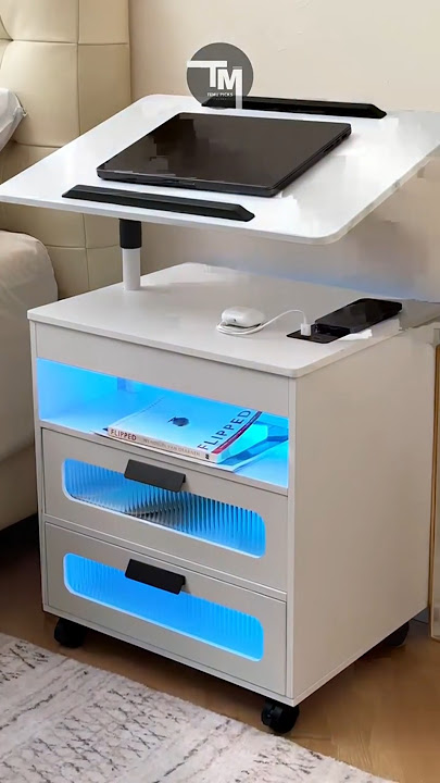 Temu Best Home Products 2024: Nightstand with USB Charging Station & Storage Solutions!